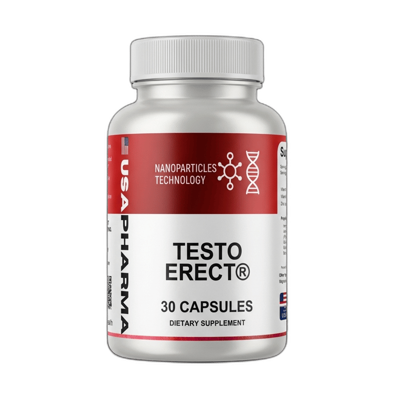 TESTOERECT Testosterone Supplement Bottle